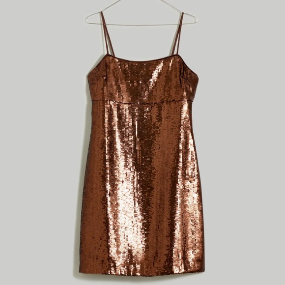 Madewell Sequin Slip Mini Dress - Picture 4 of 16